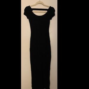 Black bodycon maxi